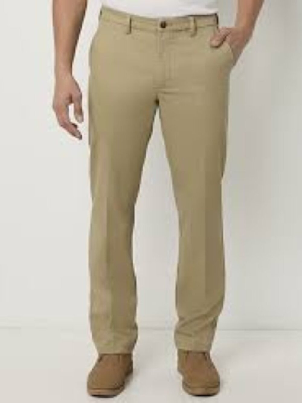 St Johns Bay Mens Iron Free Khaki Pants New Size 34 x 29